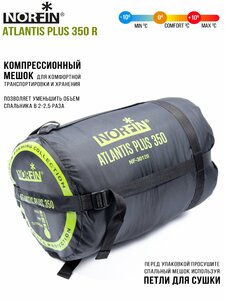 Мешок-кокон спальный Norfin ATLANTIS PLUS 350 R, фото 8