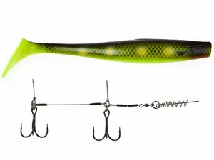 Виброхвосты LJ 3D BBS Series GIANT KUBIRA SWIM SHAD 10,3in (26,00)/PG18 1шт.+Stinger XL, фото 2