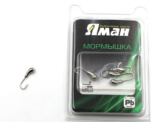 Мормышка "ЯМАН" уралка с отв.,цв.NL, d 3, вес 0,3 г (уп. 5 шт.), фото 2