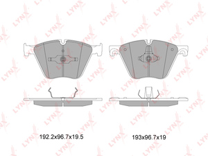 Колодки тормозные передние LYNXauto BD-1432. Для: BMW БМВ 5 GT(F07) 4.4T 08> / 7(F01) 10-15 / X5(E70/F15) M50D-4.4T 10> / X6(E71/E72/F16) M50D-4.4T 08>, фото 1