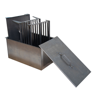 Коптильня двухъярусная Следопыт 498х304х260 мм с поддоном для сбора жира, сталь 1 мм, фото 3