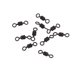 Вертлюг Namazu Pro ROLLING RIBBED SWIVEL, латунь, цв. Carbon, р. 4, test-29 кг (уп. 10 шт.), фото 4