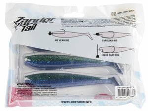 Виброхвосты LJ 3D Series ZANDER PADDLE TAIL 5.5in (14.00)/Z13 3шт., фото 5