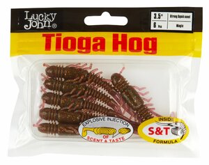 Виброхвосты съедоб. искусст. LJ Pro Series TIOGA HOG 3.5in (08.90)/S14 6шт., фото 4