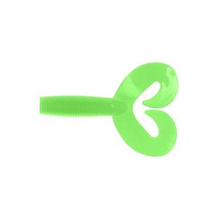 Твистер несъедоб. Credo Double Tail 3,54"/9 см Electric green 100шт. (HS-28-007-N) Helios, фото 2