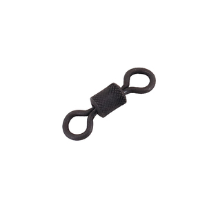 Вертлюг Namazu Pro ROLLING RIBBED SWIVEL, латунь, цв. Carbon, р. 3/0, test-110 кг (уп. 5 шт.), фото 5