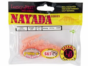 Твистеры съедобные искусственные LJ Pro Series NAYADA 04.50/F05 9шт., фото 4