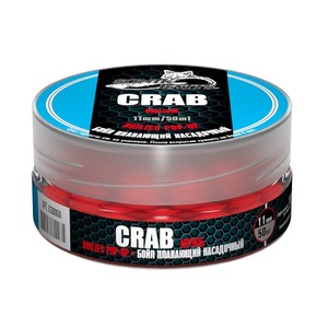 Бойлы насад. плав. Sonik Baits CRAB Fluo Pop-ups 11мм 50мл, фото 1