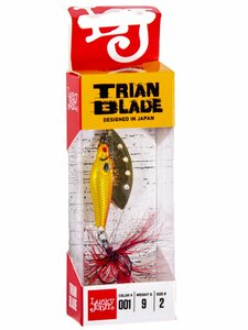 Блесна вращающаяся Lucky John TRIAN BLADE LONG 09.0г 001, фото 3