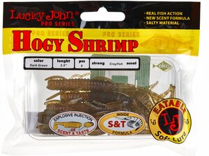 Виброхвосты съедоб. искусст. LJ Pro Series HOGY SHRIMP 3.5in (08.90)/SB05 5шт., фото 4