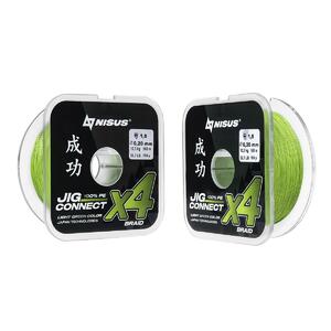 Шнур JIG CONNECT X4 PE Light Green 150m #1.5, 0.20mm 10.3кг/22.7LB (T-N-JC-X4-0.20-150-LG) NISUS, фото 6