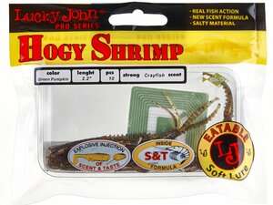Виброхвосты съедобные искусственные LJ Pro Series HOGY SHRIMP 2,2in (05.60)/PA03 10шт., фото 4