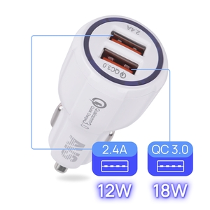 Автомобильное зарядное устройство AVS UC-123 Quick Charge (2-USB,2,4А), фото 3