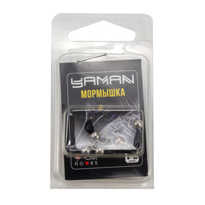 Мормышка безнасад. ЯМАН "Банан" черный, d-3,5 мм, вес 0,7 г, шарик никелированный (уп. 5 шт.), фото 5
