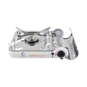 Плита настольная газовая СЛЕДОПЫТ DeluxE, (с подогревом) нерж. сталь, фото 3