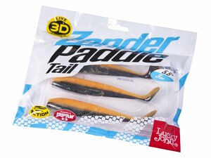 Виброхвосты LJ 3D Series Zander Paddle Tail 5.5in (14.00)/Z07 3шт., фото 4