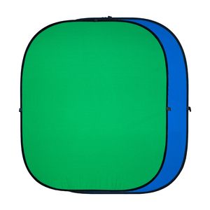 Двухсторонний тканевый фон хромакей GreenBean Twist 240 х 240 B/G, фото 2