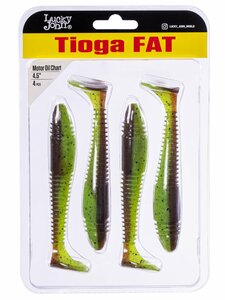 Виброхвосты съедоб. искусст. LJ Pro Series TIOGA FAT 4.5in (11.43)/Z15 4шт., фото 4