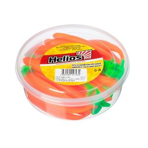 Виброхвост несъедоб. Jumbo 4,95"/12.5 см Orange & Greene 30шт. (HS-7-025-N-30) Helios (0), фото 2