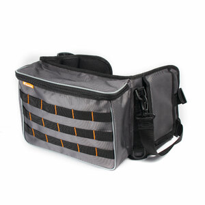 Сумка рыболовная поясная СЛЕДОПЫТ Fishing Belt Bag, 74х22х10 см, цв. серый, без коробок, фото 2