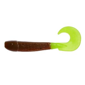 Твистер несъедоб. Long Hybrid 3,55"/9,0 см Rusty Gold & Lime 20шт. (HS-15-017-N-20) Helios (0), фото 2