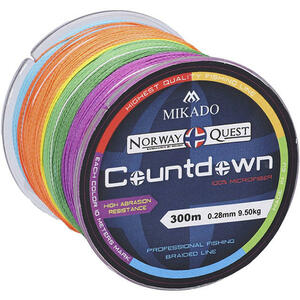 Плетеный шнур Mikado NORWAY QUEST COUNTDOWN 0,20 (300 м)-16,80 кг., фото 3