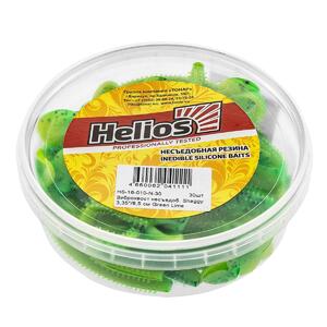 Виброхвост несъедоб. Shaggy 3,35"/8,5 см Green Lime 30шт. (HS-16-010-N-30) Helios, фото 2