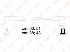 Провода высоковольтные LYNXauto SPC4610. Для: Lada, Лада, 2108-10 8V инж / Kalina(Калина)., фото 2