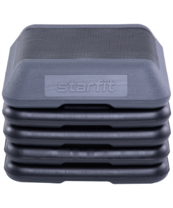 Степ-платформа Starfit SP-401 40х40х30 см, 5-уровневая, квадратная, с обрезиненным покрытием, фото 1