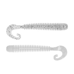 Твистер Credo Long Body 2,95"/7,5 см White & Sparkles 12шт. (HS-9-002) Helios (0), фото 2