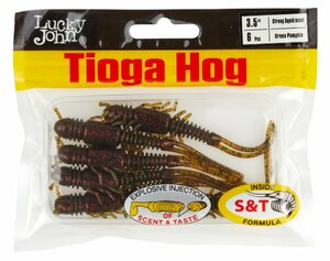 Виброхвосты съедоб. искусст. LJ Pro Series TIOGA HOG 3.5in (08.90)/PA03 6шт., фото 4