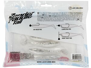 Виброхвосты LJ 3D Series Zander Paddle Tail 4.0in (10.00)/Z02 5шт., фото 5