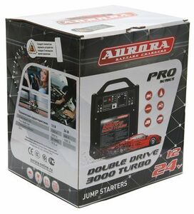 Пусковое устройство Aurora DOUBLE DRIVE 3000 TURBO, 12/24 В, фото 3