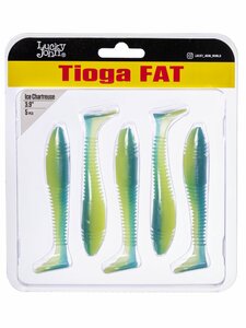 Виброхвосты съедоб. искусст. LJ Pro Series TIOGA FAT 3.9in (10.00)/T57 5шт., фото 4