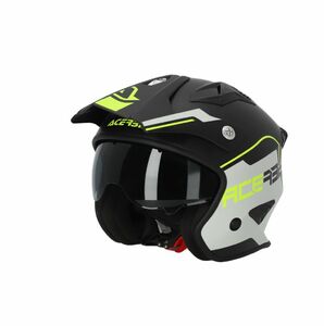 Шлем Acerbis JET ARIA 22-06 Black/Fluo-Yellow L, фото 1