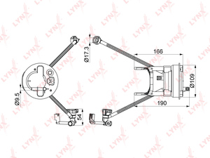 Фильтр топливный погружной LYNXauto LF-1001M. Для: HONDA Stream(RN) 1.8 05> / Crossroad 1.8 07>, фото 1