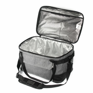 Сумка изотермическая СЛЕДОПЫТ Gray Line Pro, 34 л, цв. серый меланж, фото 6