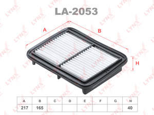 Фильтр воздушный LYNXauto LA-2053. Для: TOYOTA Townace S402 / S412 / S403 / S413 08> 1.5, фото 1