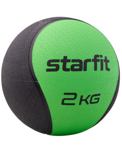 Медбол высокой плотности Starfit GB-702, 2 кг, зеленый, фото 2