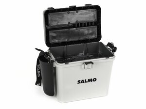 Ящик рыболовный зимний Salmo 2-х ярус.(из 5-ти частей) пласт. 39.5x24.5x38см сер., фото 7