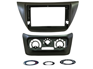 Рамка для UMS MITSUBISHI Lancer 9 2000-2010 BLACK, 9" с переносом управления кондиционером, фото 2
