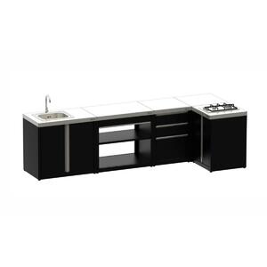 Модуль уличной кухни SMART-600 Стол угловой (HS-KU01-SU600) Helios, фото 3