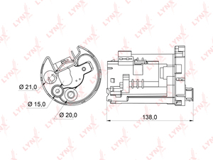 Фильтр топливный погружной LYNXauto LF-162M. Для: TOYOTA Тойота Corolla(Королла)(E110 / E120) 1.3-1.8 99> / Camry(Камри)(V30) 2.0-3.0 01-06 /(V40) 3.5 06-09 / Vitz(NCP1_) 1.3 4WD 99> / Kluger 2.4-3.0 00> / Harrier(Харриер) 2.2-3.0 00-03 / Prius(Приус)(NHW, фото 1