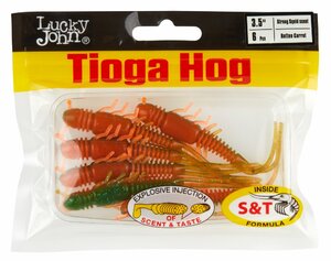 Виброхвосты съедоб. искусст. LJ Pro Series TIOGA HOG 3.5in (08.90)/T56 6шт., фото 4