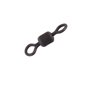 Вертлюг Namazu Pro ROLLING RIBBED SWIVEL, латунь, цв. Carbon, р. 4, test-29 кг (уп. 10 шт.), фото 5