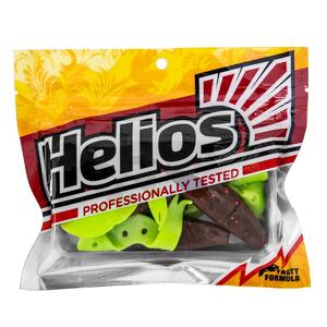 Твистер Kasandra 4"29/10,9см Rusty Gold & Lime 5шт. (HS-34-017) Helios, фото 2