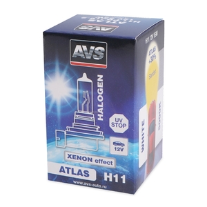 Галогенная автомобильная лампа AVS ATLAS, H11, 12 В, 55 Вт, 5000 К, цоколь PGJ19-2, фото 4