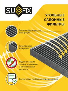 Фильтр салонный угольный SUFIX SSC-1094, фото 4