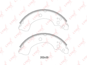 Колодки тормозные задние LYNXauto BS-5718. Для: NISSAN НИССАН Almera(Алмера)(N16) 1.5-2.2D 00> / Primera(P11) 1.8 99-02, фото 1