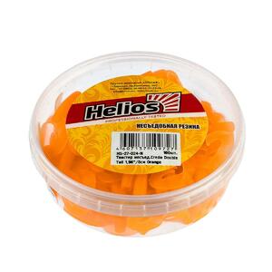 Твистер несъедоб. Credo Double Tail 1,96"/5 см Orange 100шт. (HS-27-024-N) Helios, фото 3